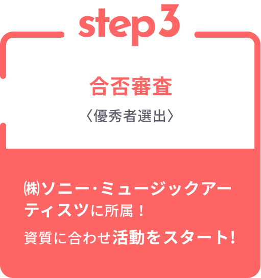 選考の流れ STEP 3